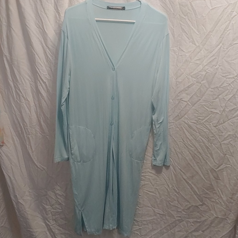 Any Item $10- Send an Offer (Purses Excluded)- Pretty Aqua long length cardigan